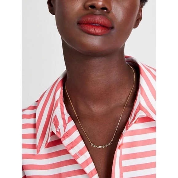 KATE SPADE • True Love Mon Amour Gold Necklace - Picture 2 of 5